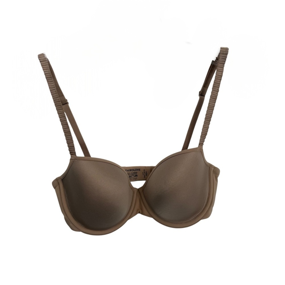 ThirdLove Lot Of 2 Bras Size 32 D Tan /black Underwire T-shirt 24/7 Back Closure - Picture 2 of 9